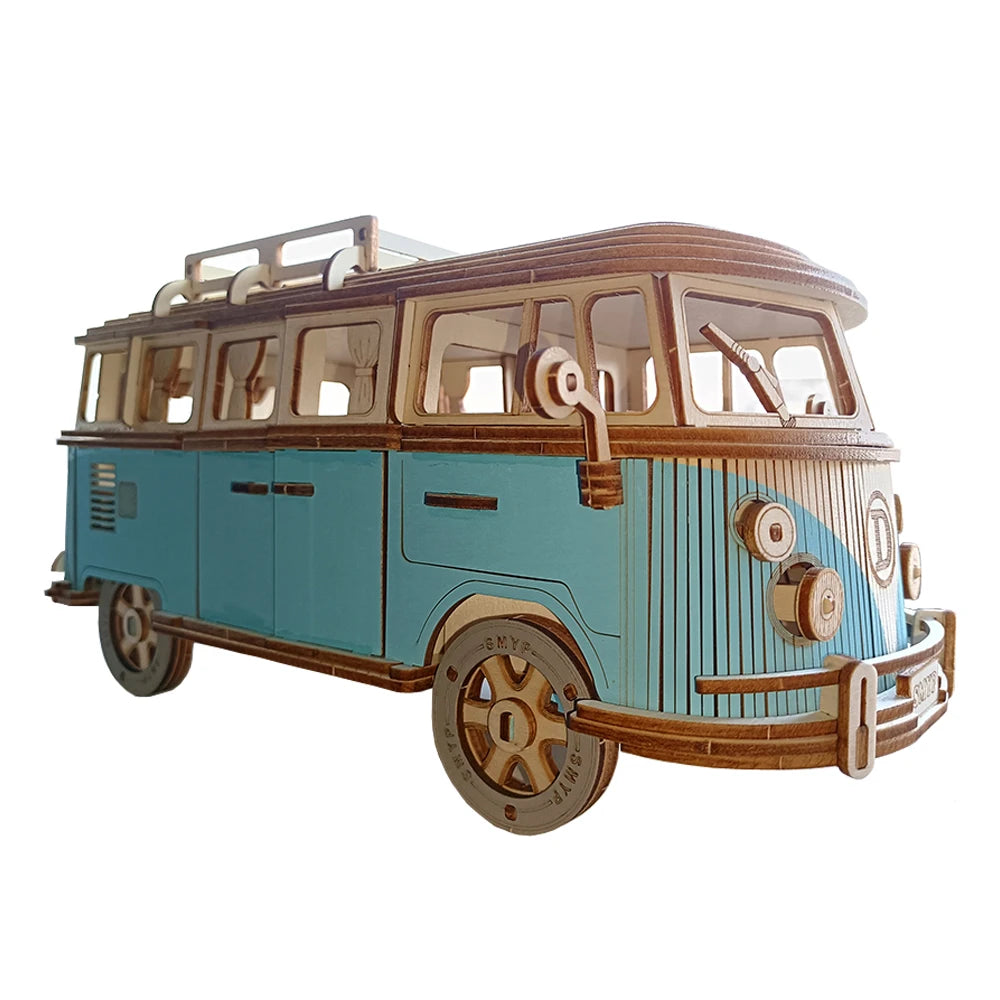 3D Wooden Puzzle Volkswagen Camper van