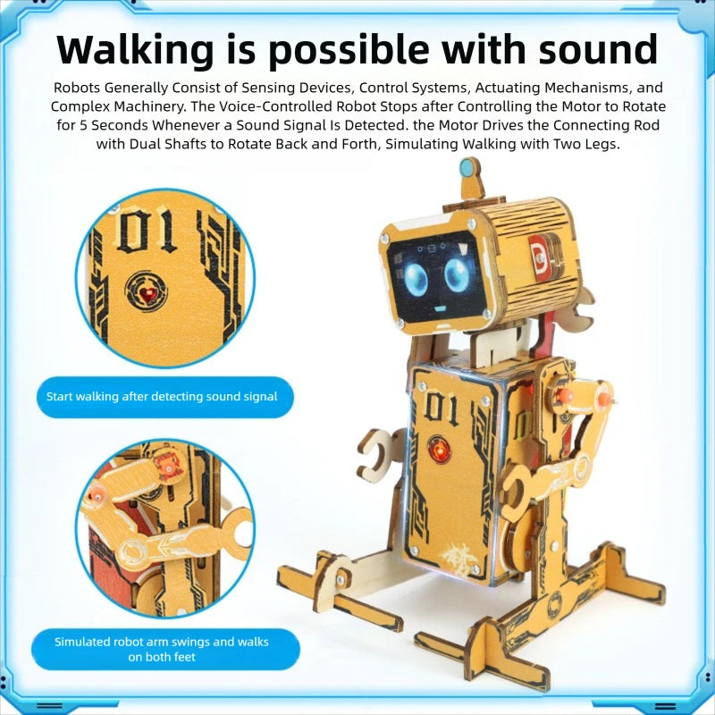 DIY Electric Voice Controlled Robot Puzzle