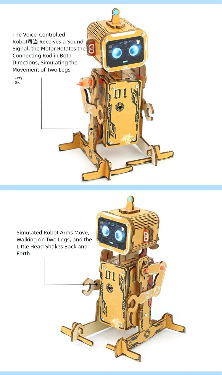 DIY Electric Voice Controlled Robot Puzzle
