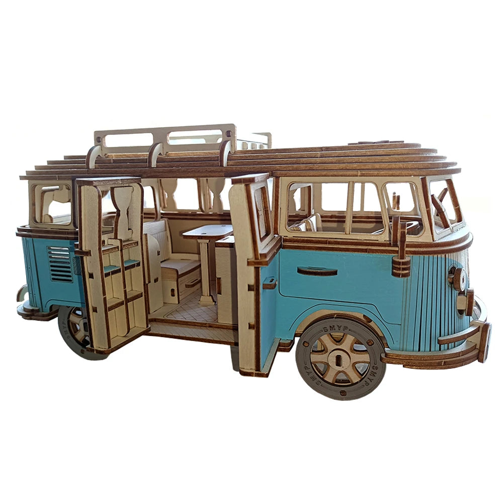 3D Wooden Puzzle Volkswagen Camper van